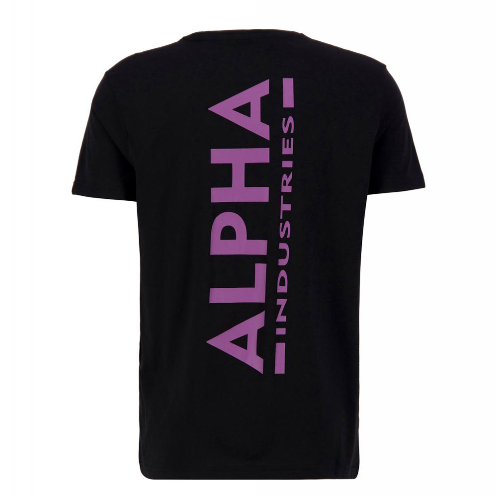 ALPHA INDUSTRIES - Black | Backprint Magenta & sportswear 69 / Code T Dark street